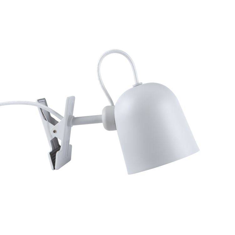 DftP Angle Clamp lamp White/Telegrey - Comet Lighting