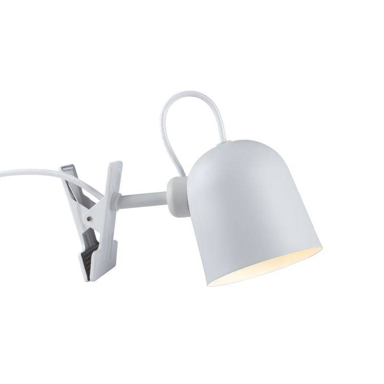 DftP Angle Clamp lamp White/Telegrey - Comet Lighting
