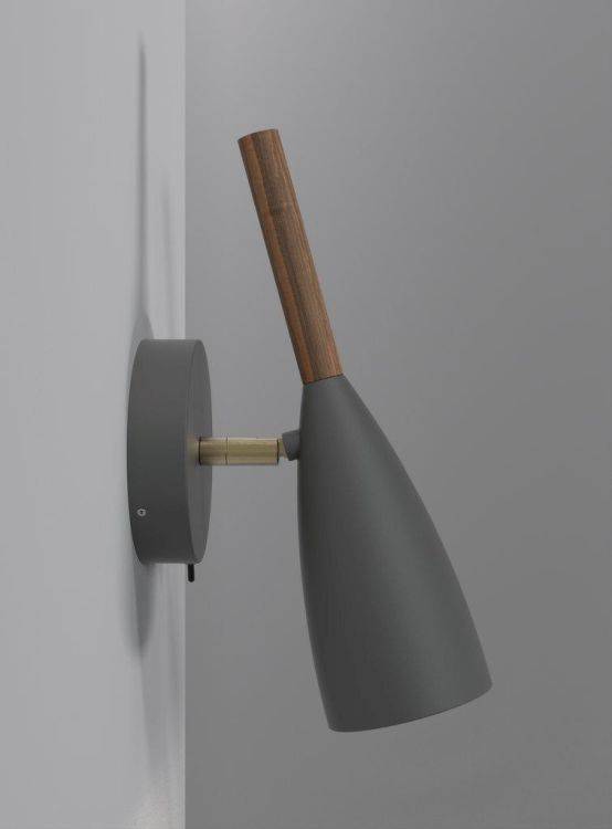 Nordlux Pure Wall Light Grey - Comet Lighting