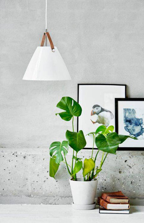 Nordlux Strap 27 Pendant Ceiling Light Opal White - Comet Lighting