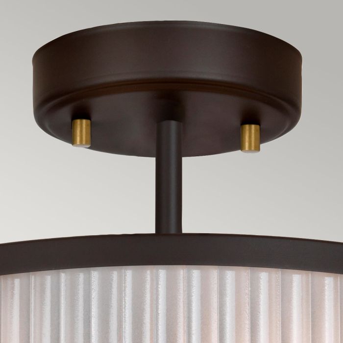 Corona 2 Light Pendant - Museum Bronze - Comet Lighting