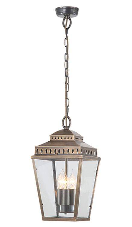 Mansion House Outdoor Chain Lantern Brass - Comet Lighting