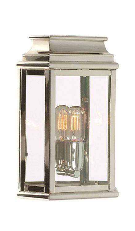 St Martins Outdoor Wall Lantern Polished Nickel - Comet Lighting