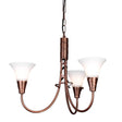 Emily 3 Light Chandelier - Copper - Comet Lighting