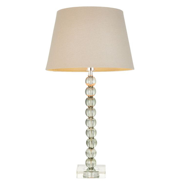Adelie Grey/Green Table Lamp &  Cici 12 inch Grey Shade