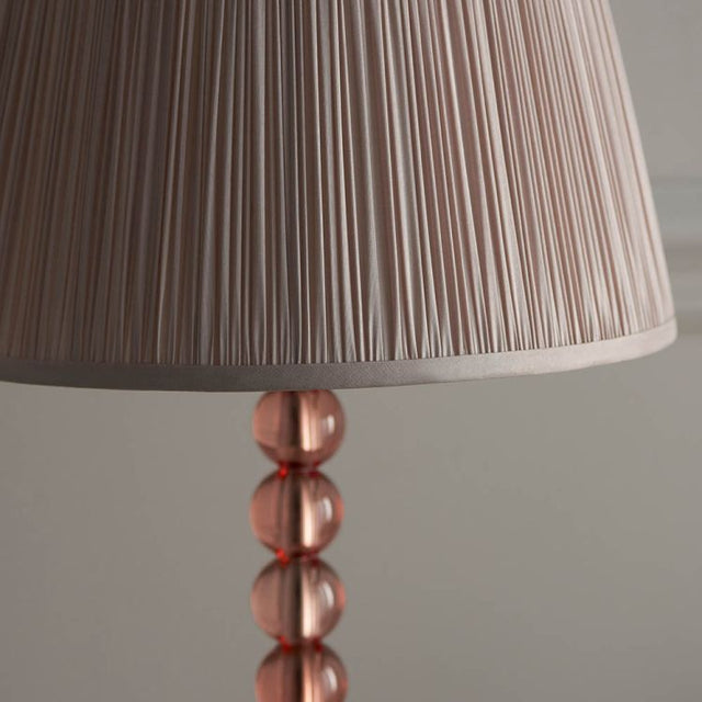 Adelie Blush Table Lamp & Freya 12 inch Pink Shade