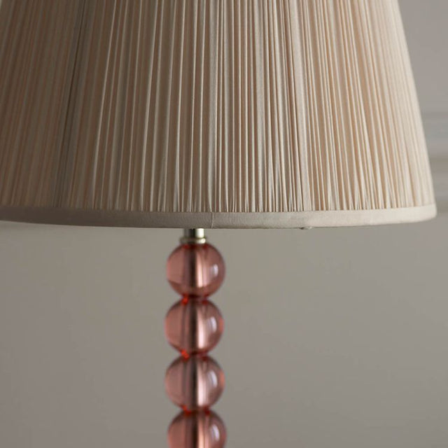 Adelie Blush Table Lamp & Freya 12 inch Oyster Shade