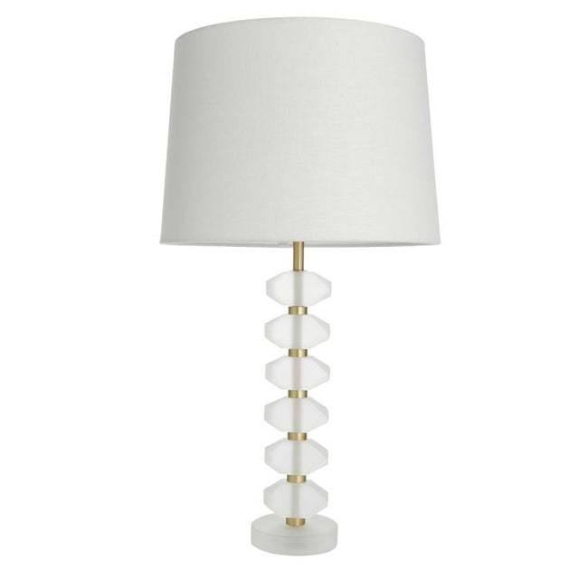 Annabelle Table Lamp & Mia 14 inch White Shade