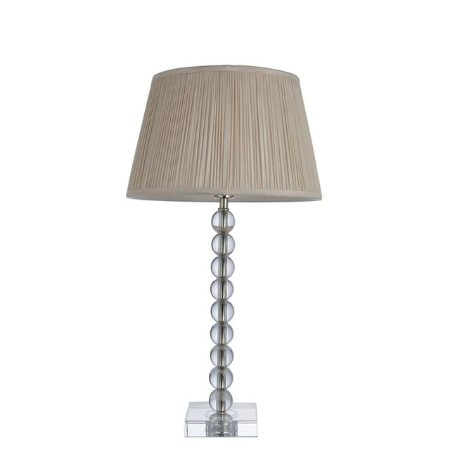 Adelie Table Lamp & Freya 12 inch Oyster Shade