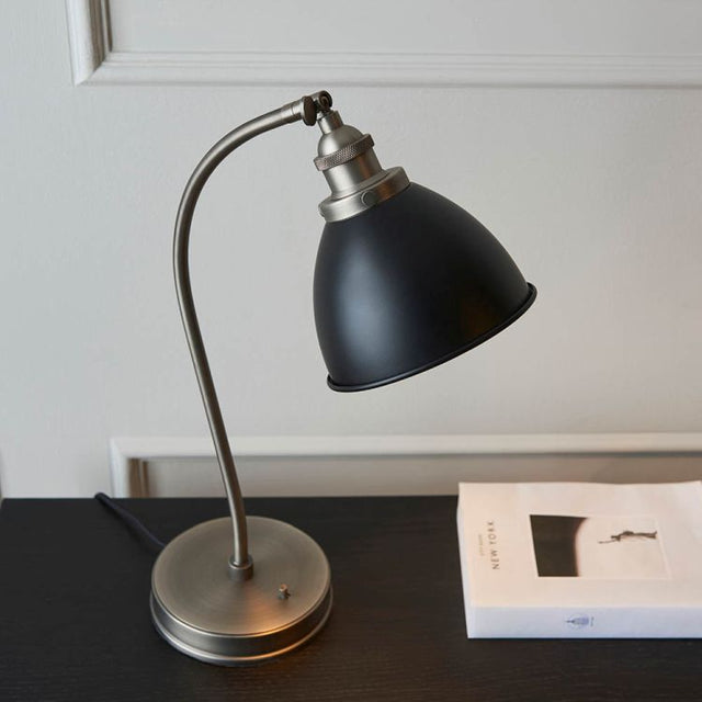 Franklin Aged Pewter Task Table Lamp