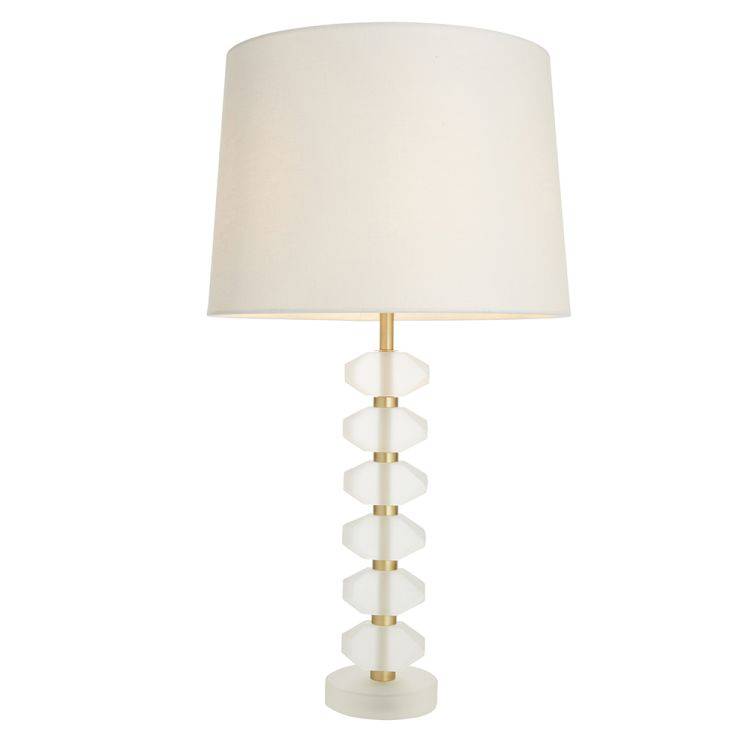 Annabelle Table Lamp & Mia 14 inch White Shade - Comet Lighting