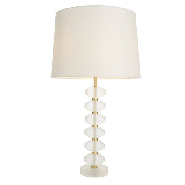 Annabelle Table Lamp & Mia 14 inch White Shade - Comet Lighting