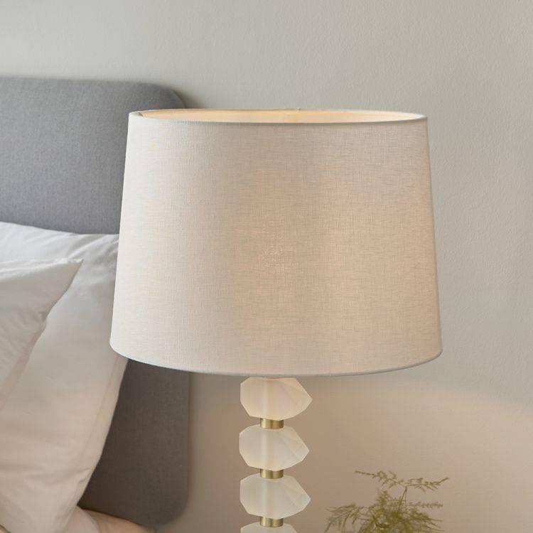 Annabelle Table Lamp & Mia 14 inch White Shade - Comet Lighting