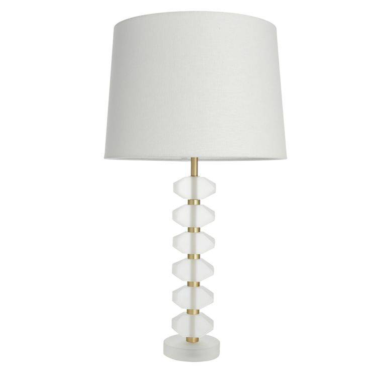 Annabelle Table Lamp & Mia 14 inch White Shade - Comet Lighting