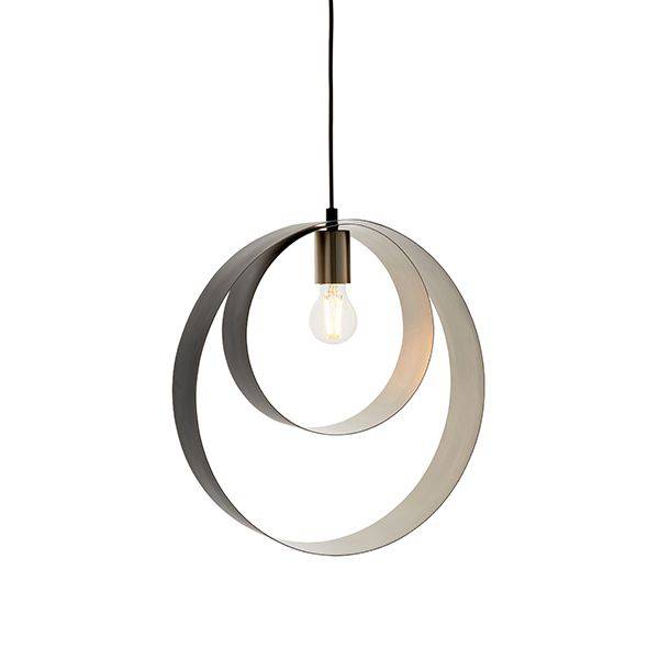 Cal Pendant Ceiling Light Brushed Nickel/Matt Black - Comet Lighting
