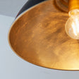 Colman 1-Light Pendant Ceiling Light Matt Black - Comet Lighting