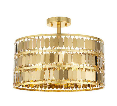 Eldora 3-Light Flush Ceiling Light Gold - Comet Lighting
