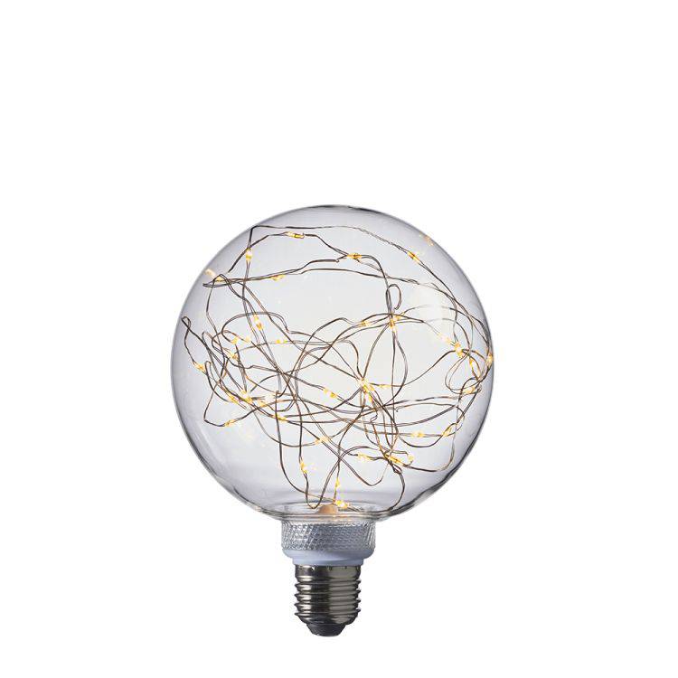 Endon E27 LED Firefly Globe Clear 1w 2200k 50lm - Comet Lighting