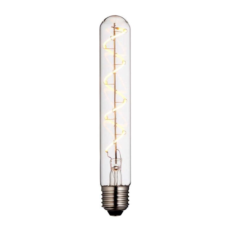 Endon E27 LED Spiral Tubular Filament 4w 2200k 265lm Dimmable - Comet Lighting