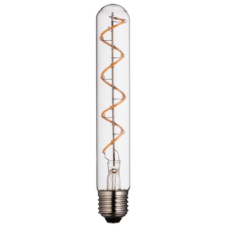 Endon E27 LED Spiral Tubular Filament 4w 2200k 265lm Dimmable - Comet Lighting
