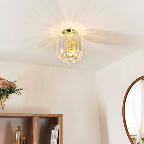 Fargo 2-Light Flush Ceiling Light Brass - Comet Lighting