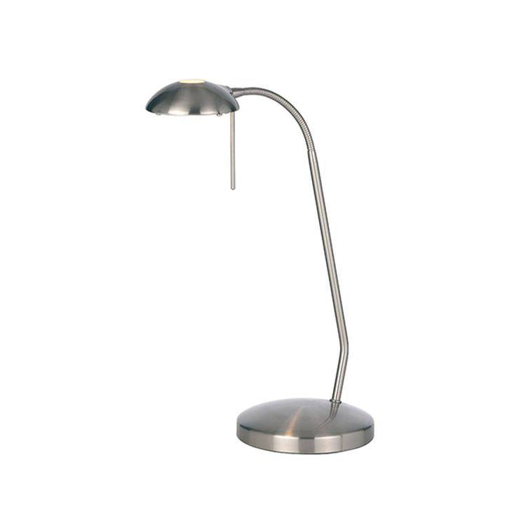 Hackney Touch Task Table Lamp Satin Chrome - Comet Lighting