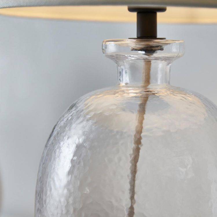 Lyra Table Lamp w/ Ivory Shade - Comet Lighting