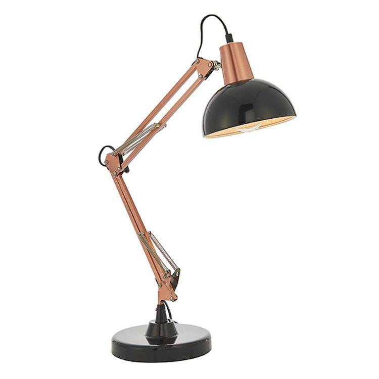 Marshall Task Table Lamp Bronze/Black - Comet Lighting