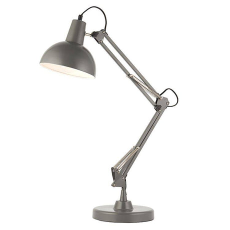 Marshall Task Table Lamp Grey/White - Comet Lighting