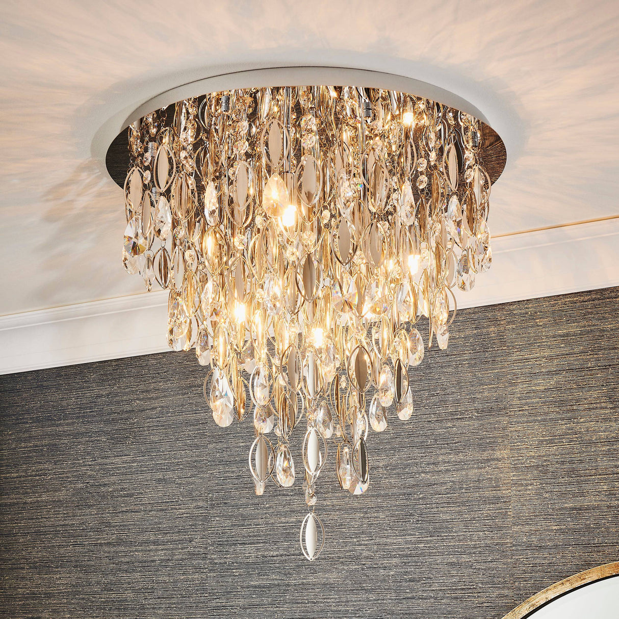 Melody 6-Light Flush Ceiling Light - Comet Lighting