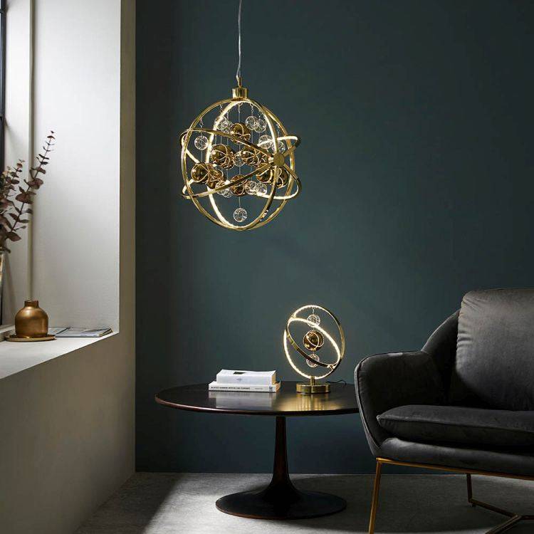 Muni Table Lamp Gold - Comet Lighting