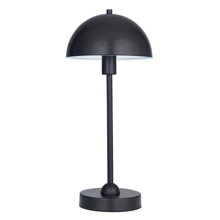 Saroma Table Lamp Matt Black - Comet Lighting
