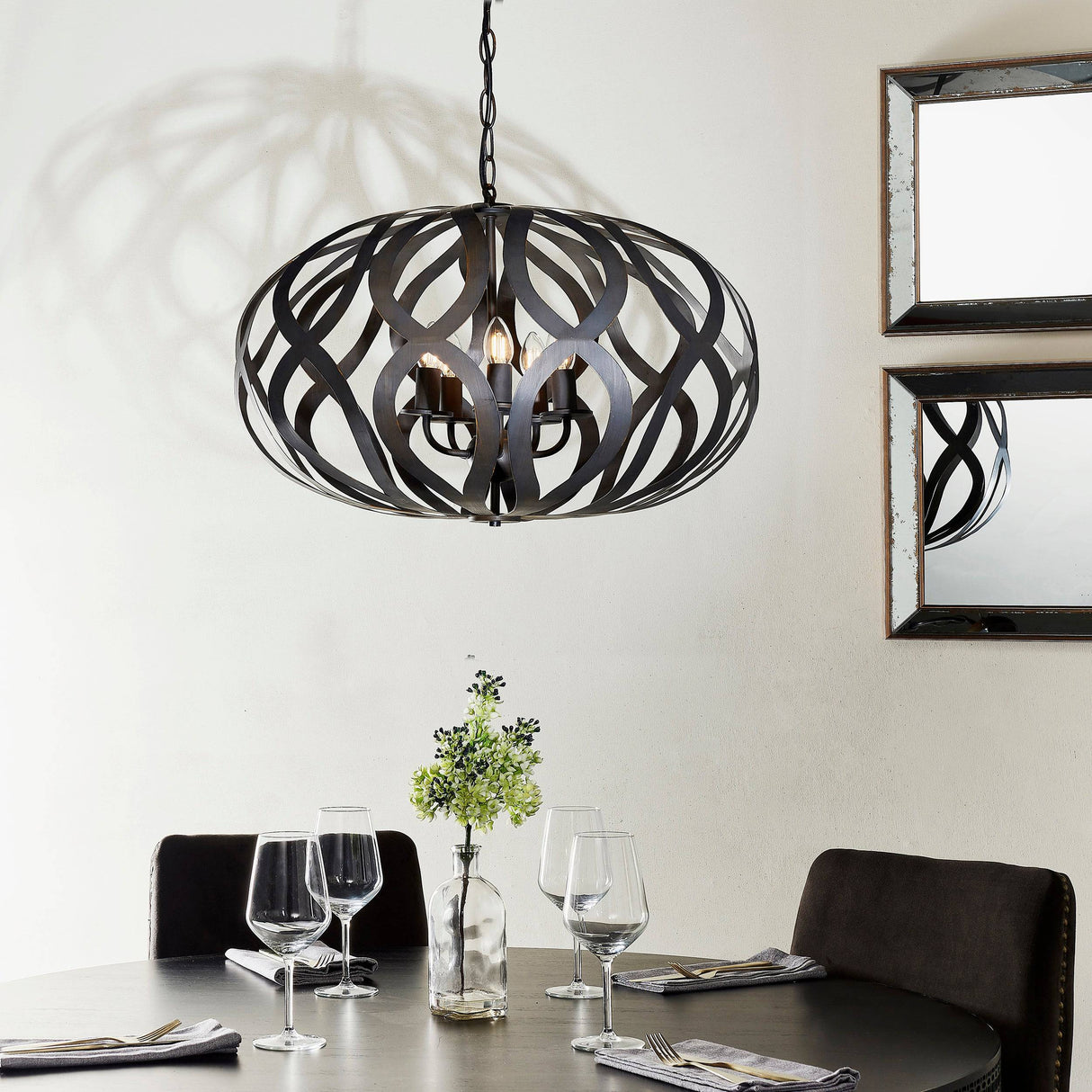Sirolo 5-Light Pendant Ceiling Light - Comet Lighting