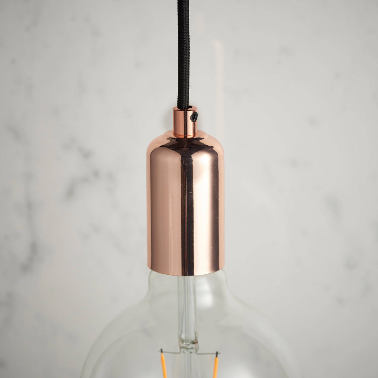 Studio 1-Light Pendant Ceiling Light Copper - Comet Lighting