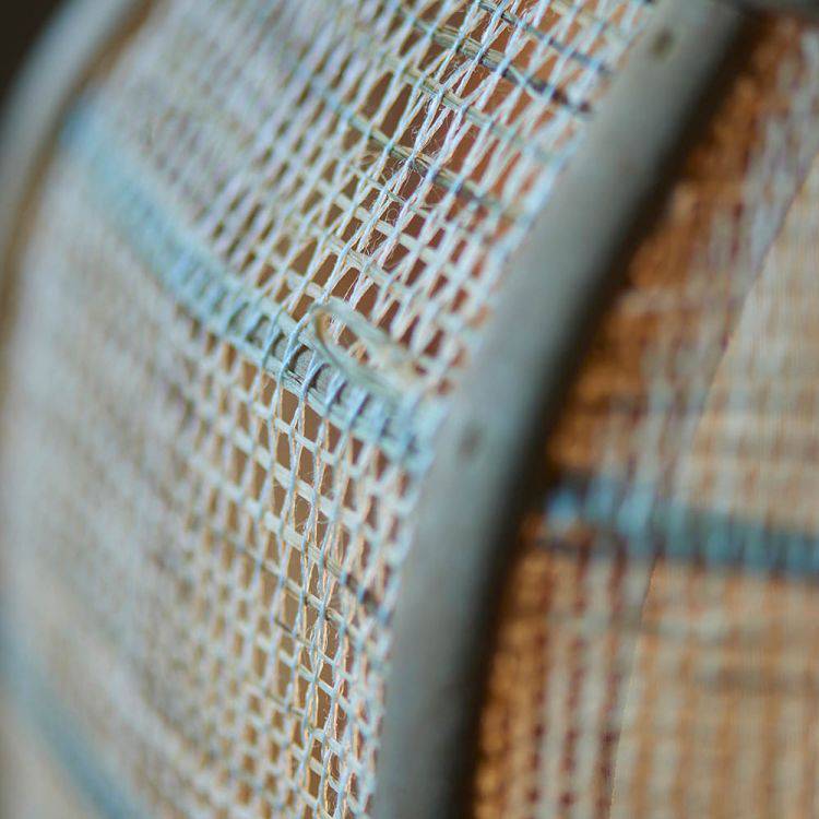 Zaire Table Lamp Matt Black/Bamboo - Comet Lighting