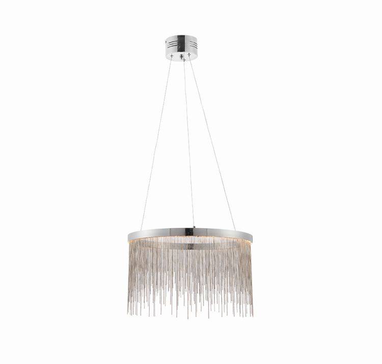 Zelma Pendant Ceiling Light Chrome - Comet Lighting