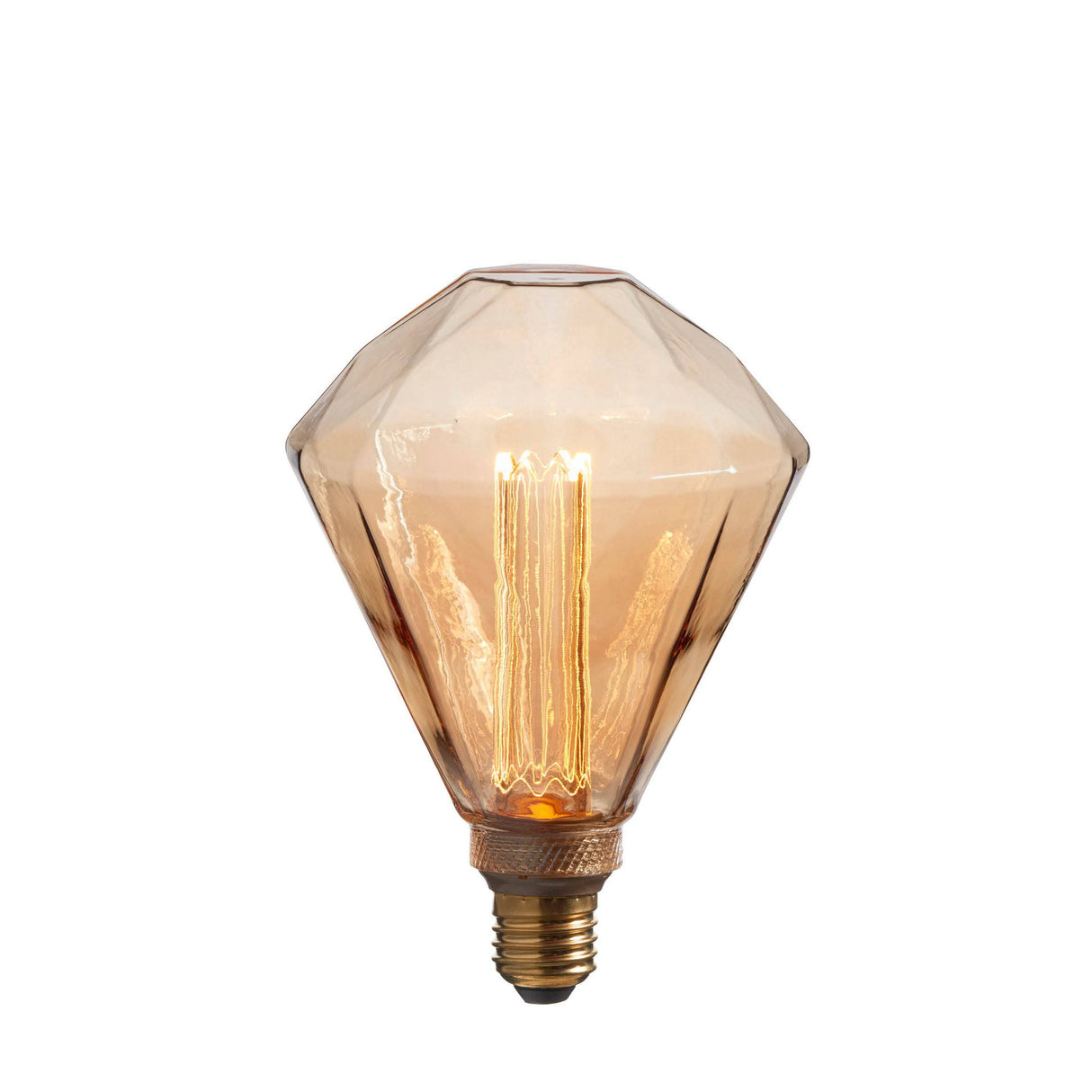 Endon E27 LED Facett Amber 2.5w 1800k 120lm - Comet Lighting