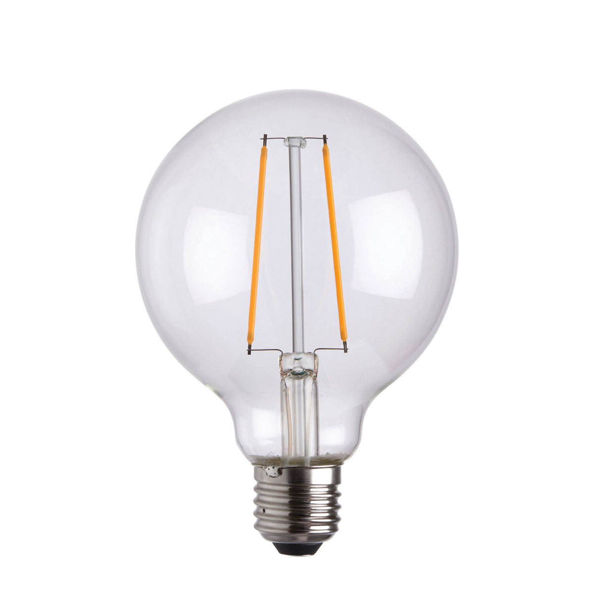 Endon E27 LED Filament 95mm Globe 2w 2200k 210lm - Comet Lighting