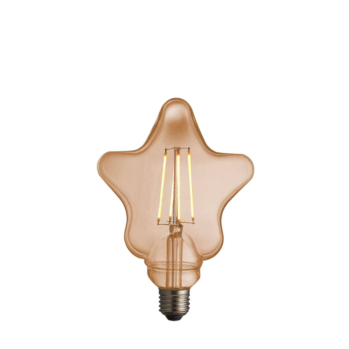 Endon E27 LED Filament Star Amber 4w 2000k 400lm - Comet Lighting