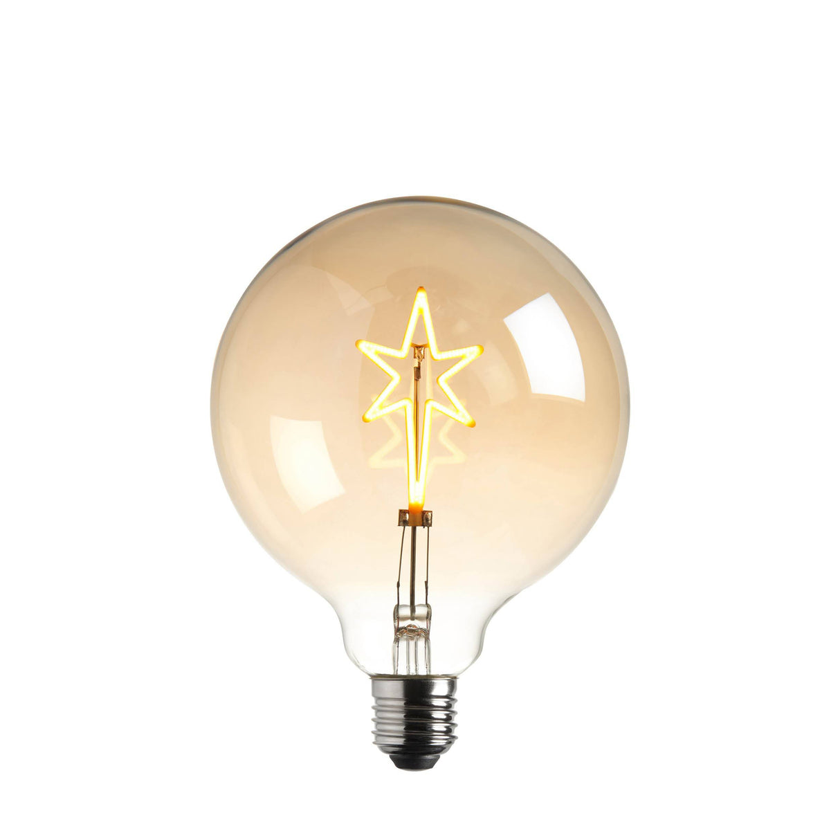 Endon E27 LED Filament Star Globe Amber 2w 2000k 130lm - Comet Lighting