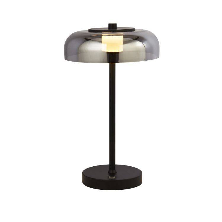 Branscombe 1lt LED Table Lamp Matt Black - Comet Lighting