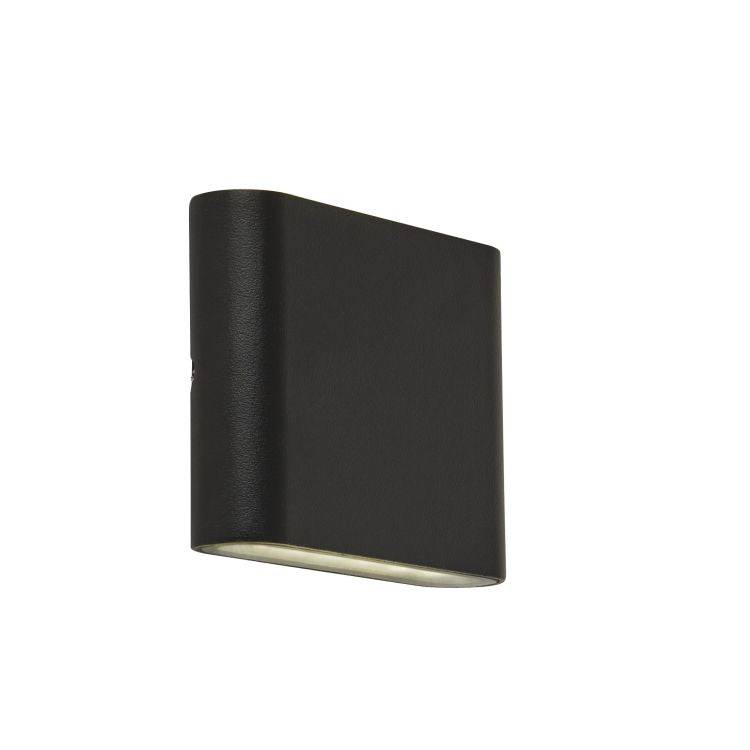Penzance Outdoor LED Up/Down Light Wall Light - Black - Comet Lighting