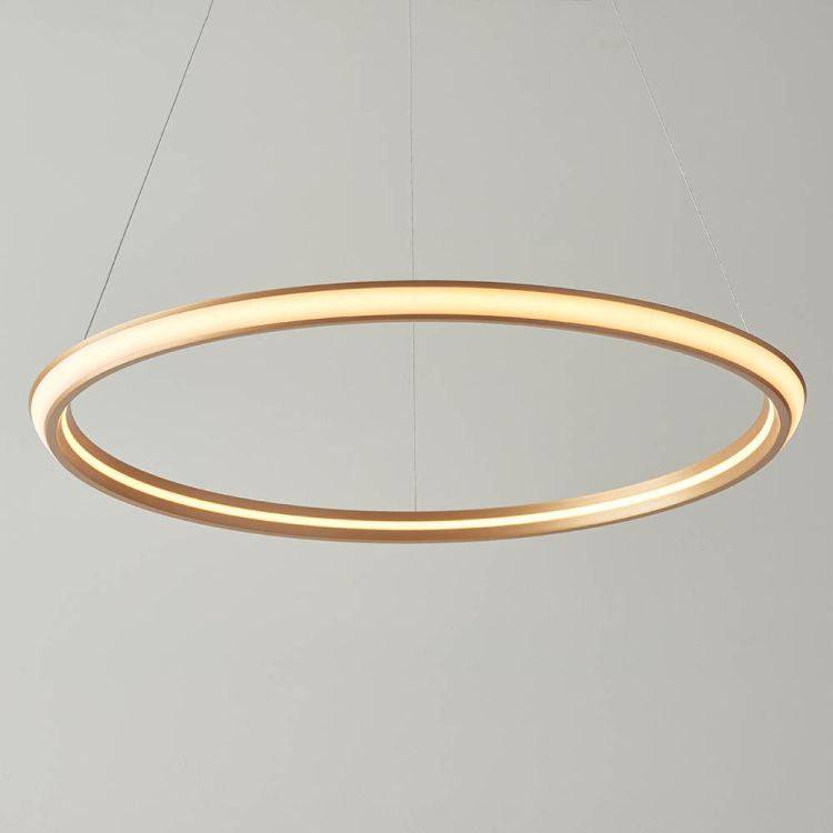 Adige LED Pendant Ceiling Light Satin Gold - Comet Lighting
