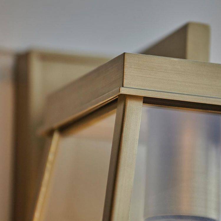 Nen Exterior Wall Lantern Matt Antique Brass - Comet Lighting