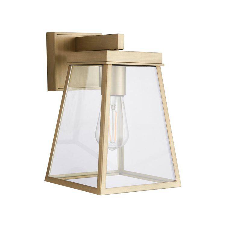 Nen Exterior Wall Lantern Matt Antique Brass - Comet Lighting