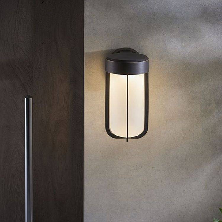 Taw LED Wall Light Brushed Bronze Finish & Frosted Glass - Comet Lighting