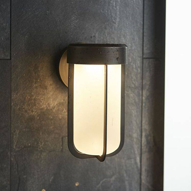 Taw LED Wall Light Brushed Bronze Finish & Frosted Glass - Comet Lighting