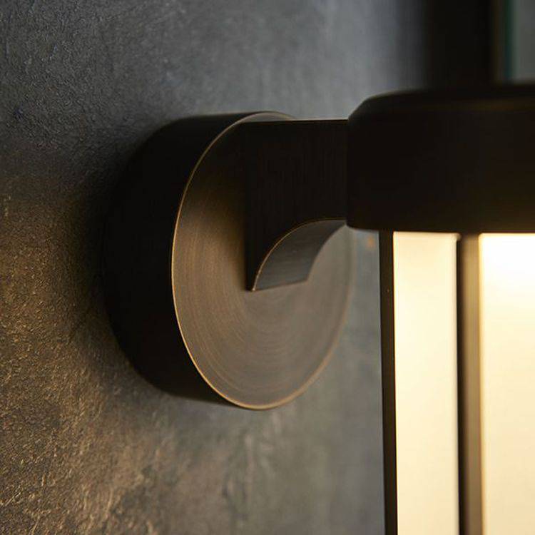 Taw LED Wall Light Brushed Bronze Finish & Frosted Glass - Comet Lighting