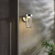 Taw LED Wall Light Brushed Silver Finish & Clear Glass - Comet Lighting