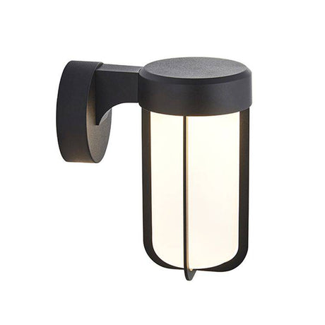 Taw LED Wall Light Matt Black Finish & Frosted Glass - Comet Lighting